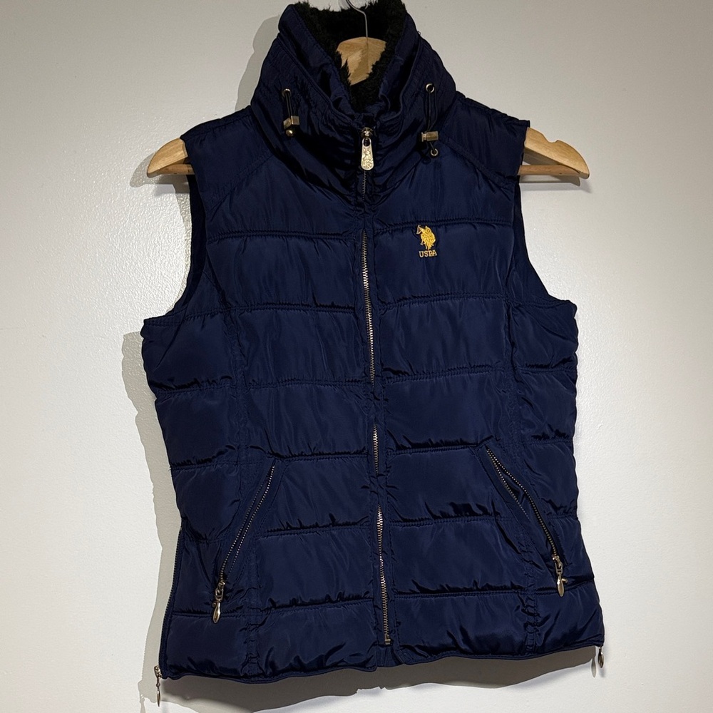 U.S. Polo Assn. Dark Blue Quilted Vest